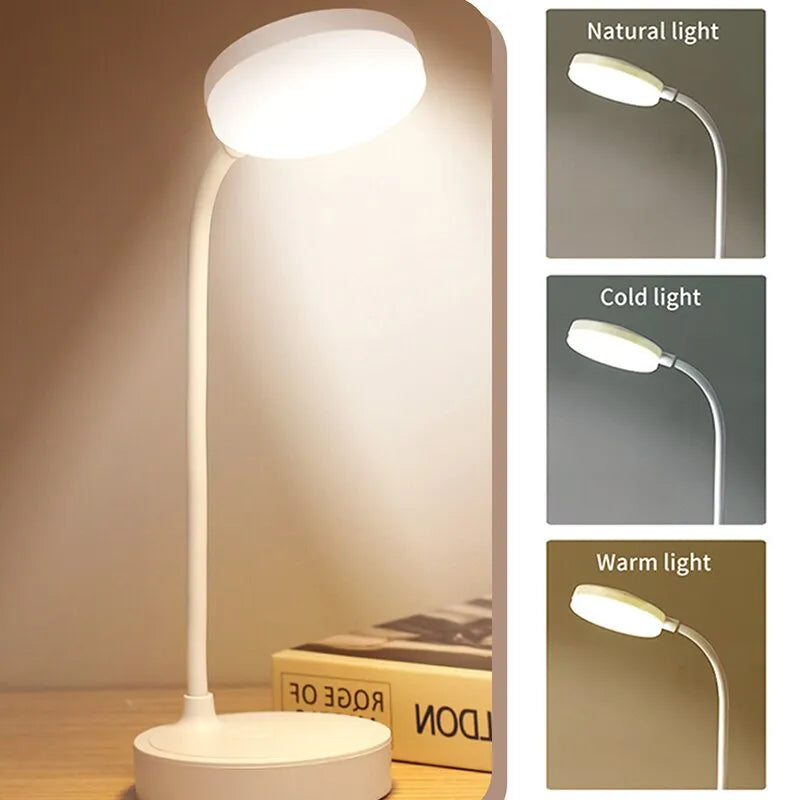 LED Table Desk Lamp - Rechargeable + Adjustable - BnBeeSupplies