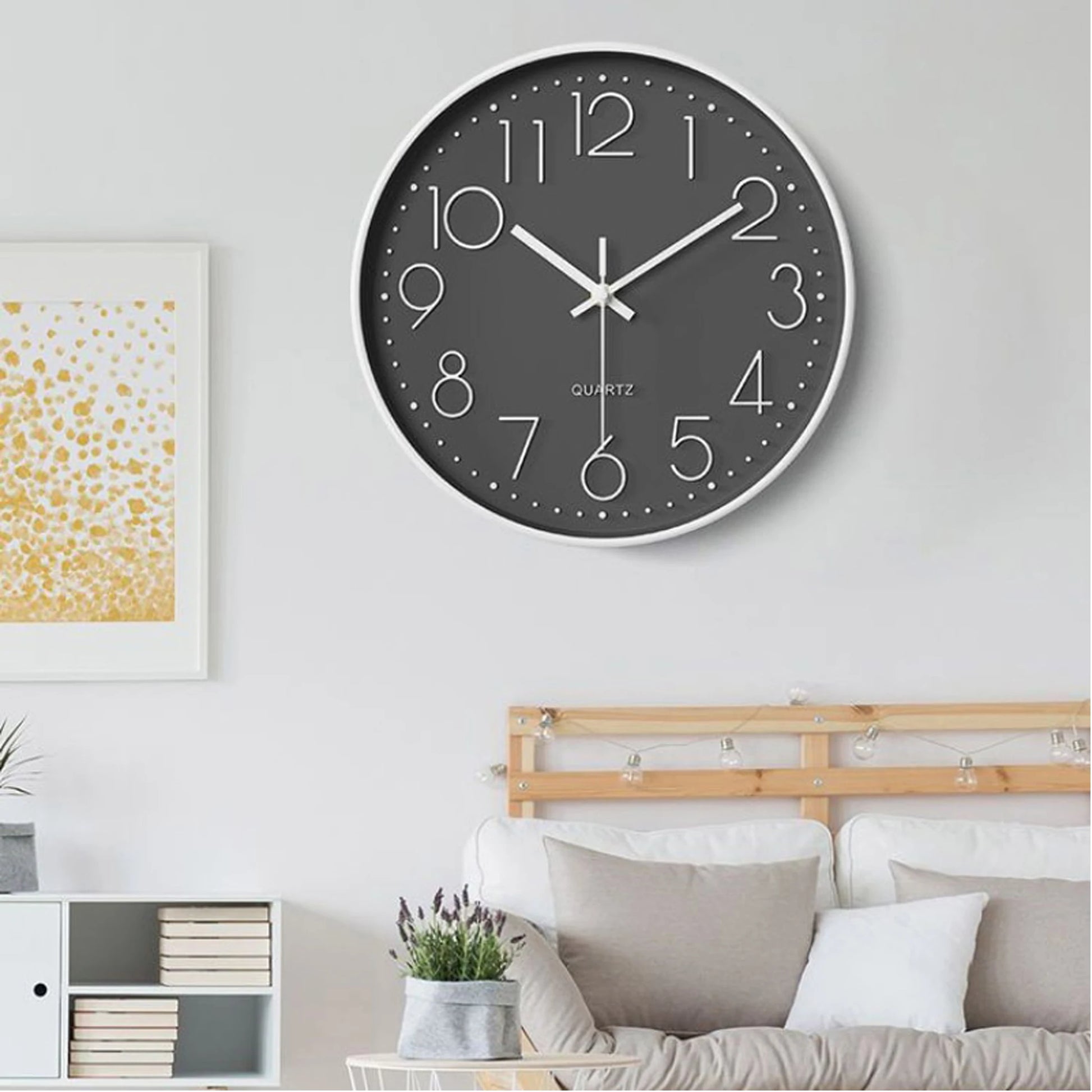 Silent 8-Inch Non-Ticking Wall Clock – Modern Decor - BnBeeSupplies