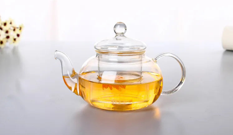 Premium Heat-Resistant Glass Teapot with Infuser - BnBeeSupplies