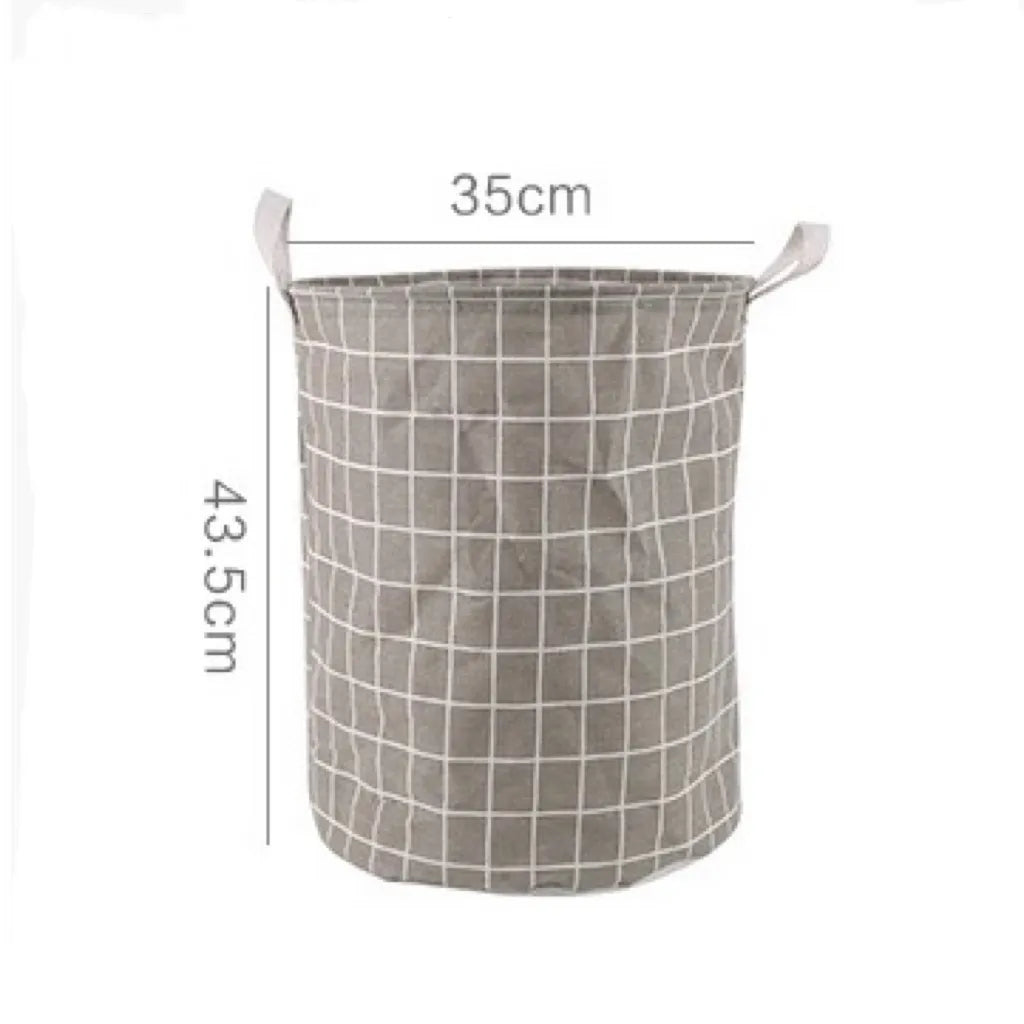 Space-Saving Fabric Dirty Cloth/Laundry Basket - BnBeeSupplies