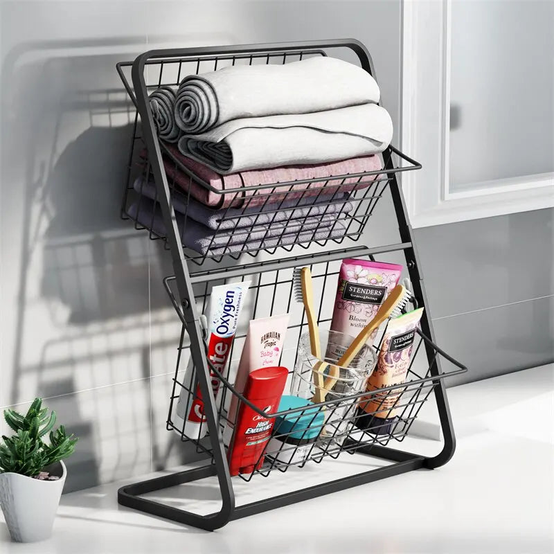 Double Layer Kitchen Organizer Shelf - BnBeeSupplies