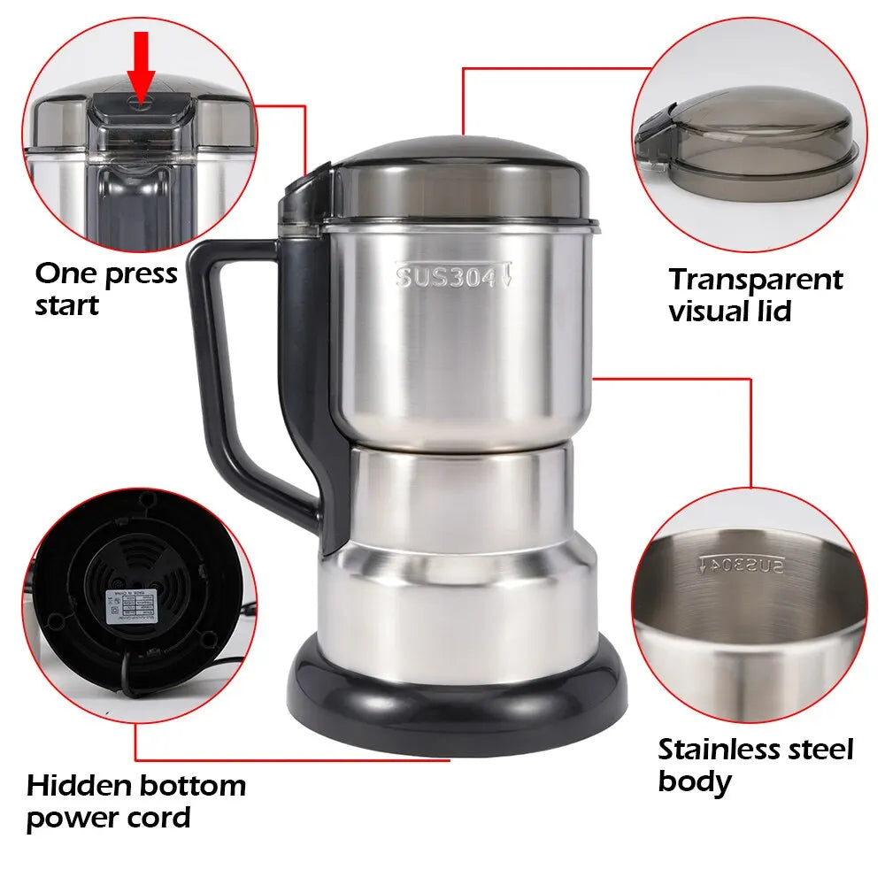 High Power Electric Coffee Grinder - BnBeeSupplies