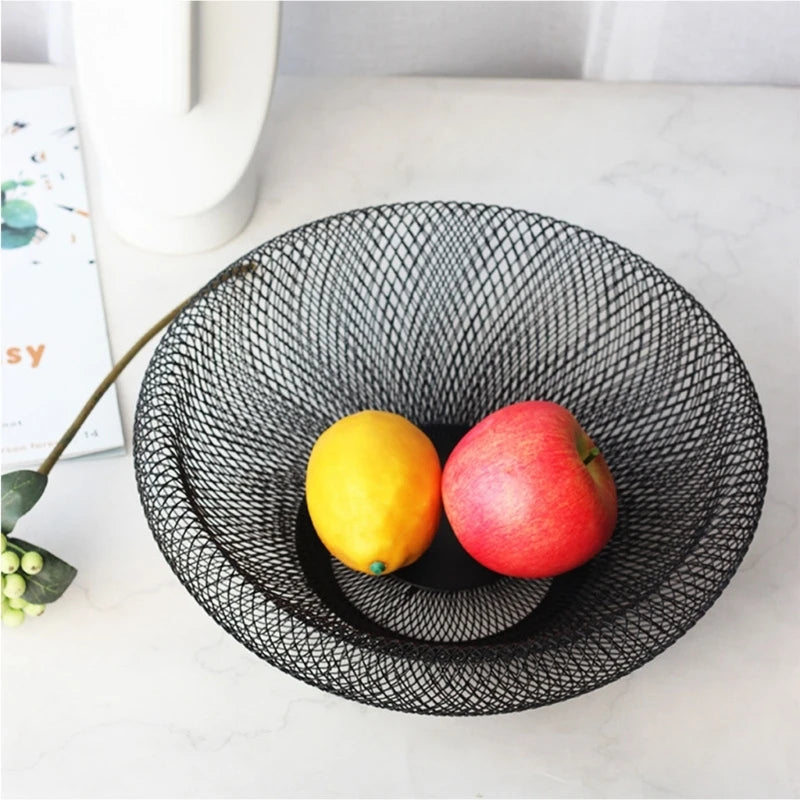 Nordic-Style Iron Art Fruit Basket - BnBeeSupplies