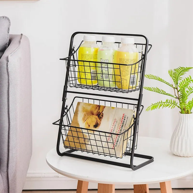 Double Layer Kitchen Organizer Shelf - BnBeeSupplies