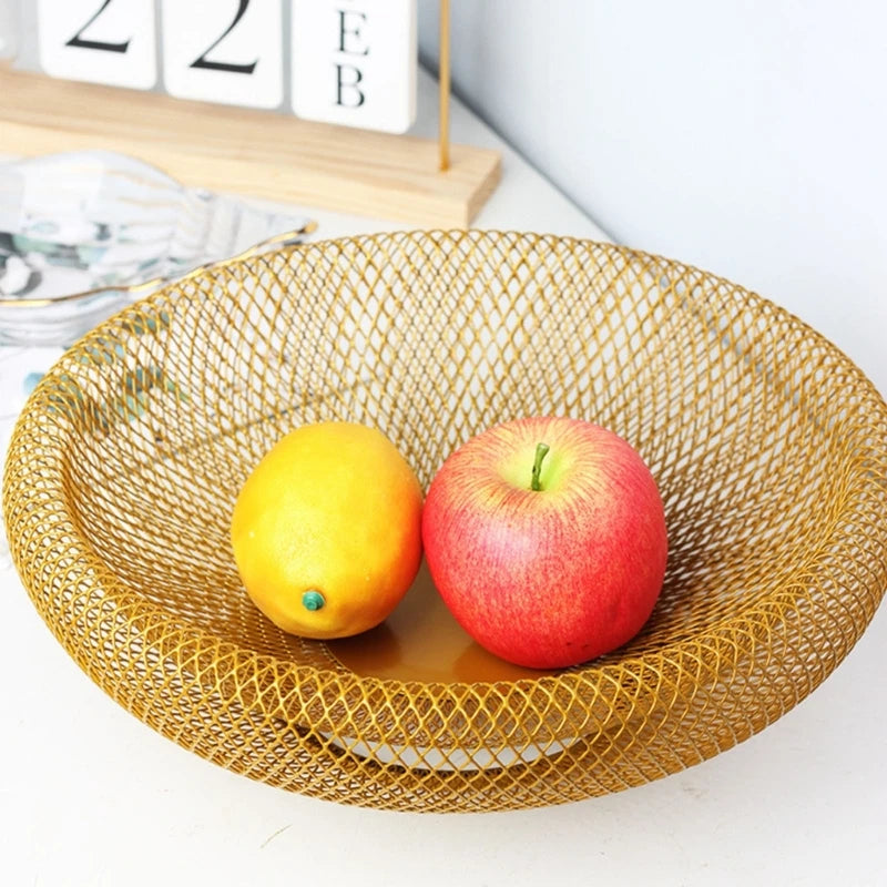 Nordic-Style Iron Art Fruit Basket - BnBeeSupplies